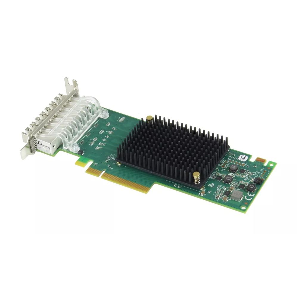 Сетевой адаптер Broadcom Emulex LPe31004-M6 Gen 6 (16GFC), 4-port, 16Gb/s, PCIe Gen3 x8, LC MMF 100m, трансиверы установлены. Not upgradable to 32GFC (011377) {5} — изображение 3