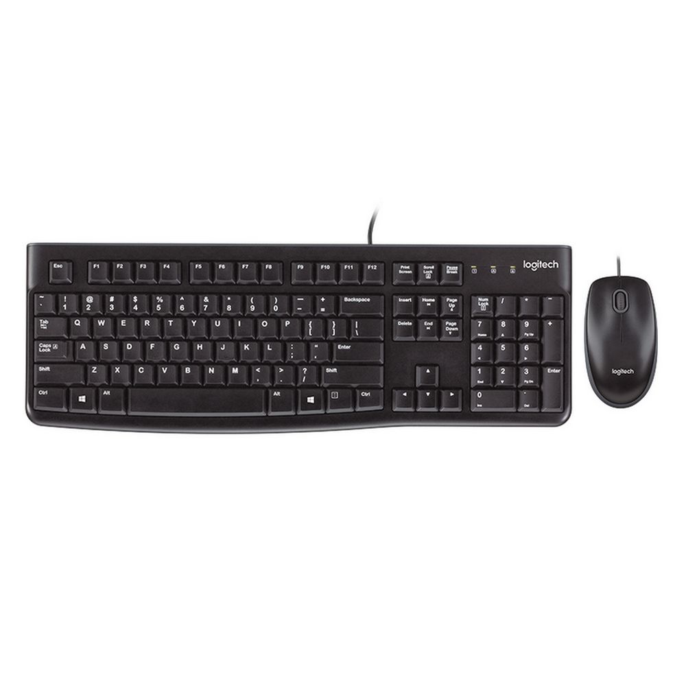 Комплект клавиатура и мышь Logitech Комплект Desktop MK120 |920-002561| клавиатура K120 черная, 104 клавиши с защитой от воды, |920-002561| мышь M100, черная, оптическая, 3 кнопки, USB, (020658) {10} — изображение 3
