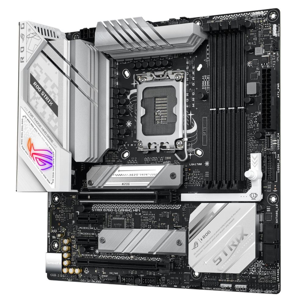 Материнская плата ASUS ROG STRIX B760-G GAMING WIFI LGA1700 mATX 4xDDR5 2xPCIEx16 2xPCIEx1 2xM.2 2хUSB-C DP HDMI 2.5GLAN Wi-Fi 6Е — изображение 3