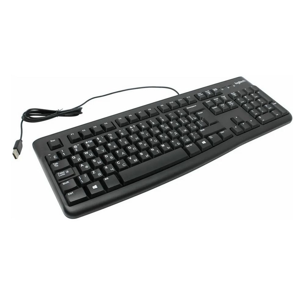 Клавиатура Logitech K120 for Business |920-002522| черная, офисная, 104 клавиши, защита от воды, USB 1,5м, brown box, (021419) — изображение 5