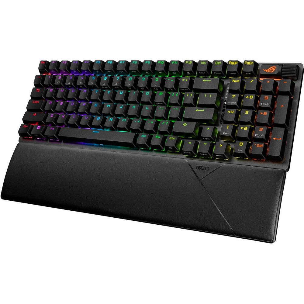 Клавиатура ASUS X901 STRIX SCOPE II 96 WL ROG NX Snow ABS 96% USB 2.4GHz BT — изображение 3