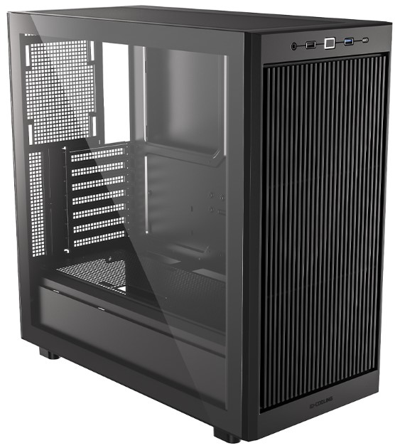Корпус MIDITOWER WARE 510 ATX Micro-ATX Mini-ITX W/O PSU 2хUSB2.0+3.0+audio черный с окном ID-COOLING — изображение 2