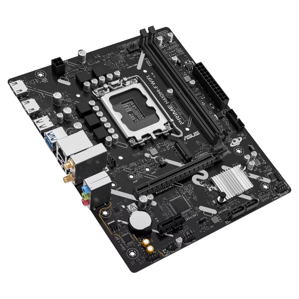 Материнская плата ASUS PRIME H610M-F WIFI H610, LGA1700, 2*DDR5, 4*DDR5, 1*PCIEx16, 1*PCIEx1, 1*M.2, 4*USB3.2Gen1, 5*USB2.0, 2*SATA3.0, 1G, 2*HDMI, M-ATX, RTL — изображение 5