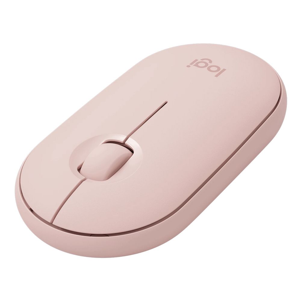 Мышь беспроводная Logitech Pebble M350 Pink розовая, оптическая, 1000dpi, 2.4GHz, USB-ресивер, бесшумная, под обе руки — изображение 2