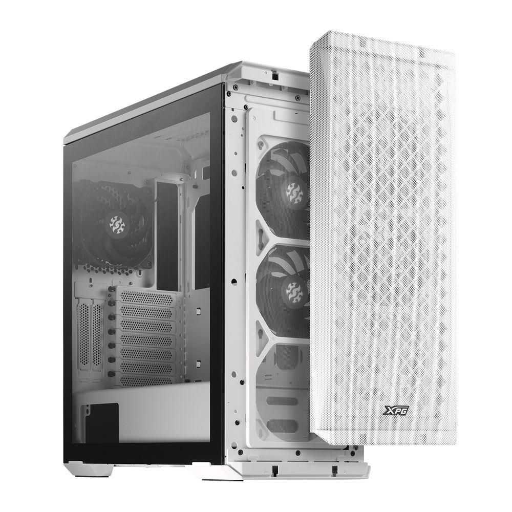 Корпус для ПК XPG Bad Pack DEFENDER WHITE (DEFENDER-WHCWW) (Midi-Tower, белый, TG, 120mm fan*3) bp — изображение 7