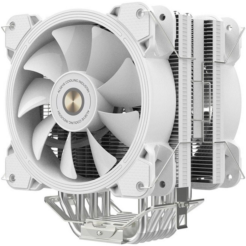 Вентилятор ALSEYE H120D (White) TDP: 200W Product Dimensions:123x154x106mm Heatsink Dimensions:154x123x58mm Heatsink Weight:518g Heat Pipe:O6mmx6pcs Fan Dimensions-:120x120x25mm (875842) — изображение 6