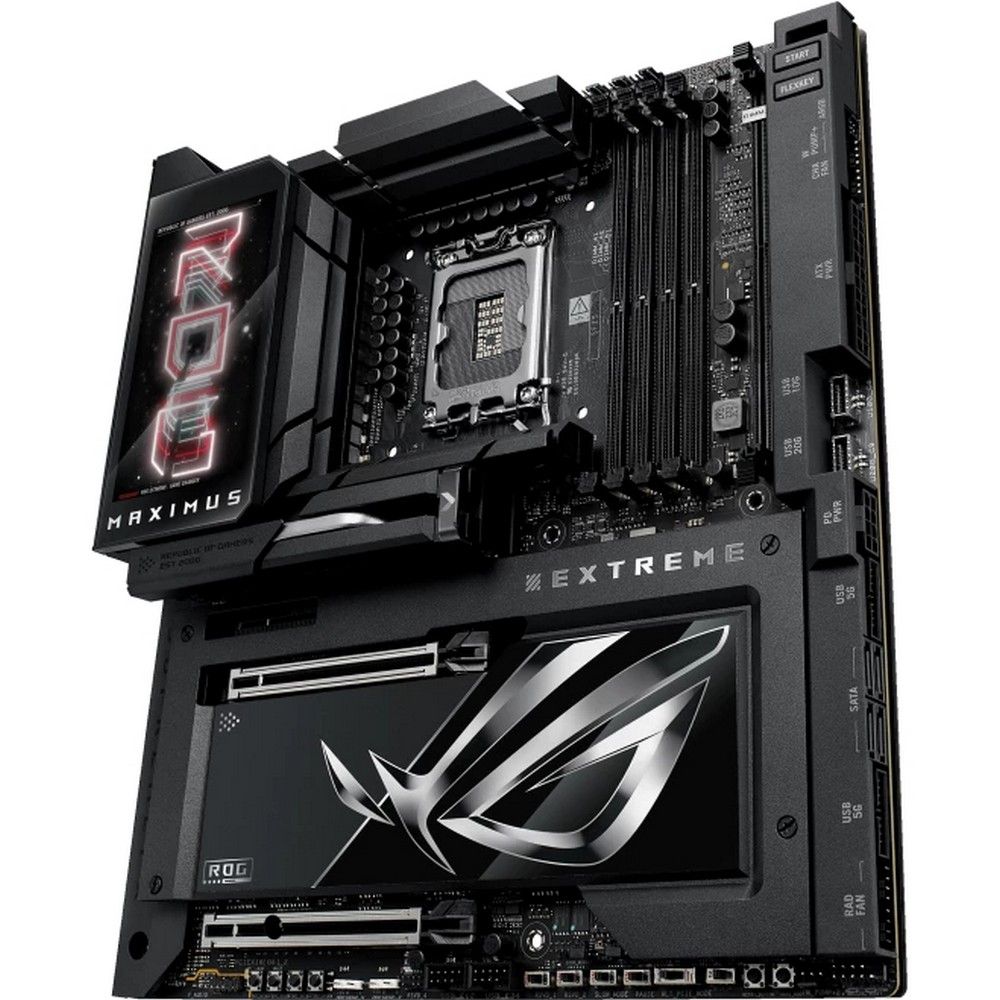 Материнская плата ASUS ROG MAXIMUS Z890 EXTREME LGA1851 E-ATX 4xDDR5 2xPCIEx16 PCIEx4 4xM.2 2xThunderbolt 2xUSB-C HDMI 2.5GLAN 10GLAN Wi-Fi 7 — изображение 9
