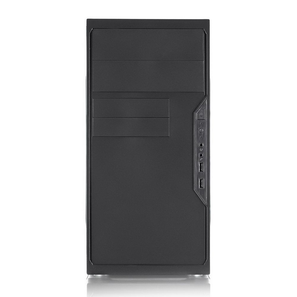 Корпус FoxLine Case Foxline FL-733 |FL-733-FZ450R| , mATX, 2x5.25EXT, 2x3.5EXT, 5x3.5INT, 2xUSB2.0, HDA, w/o FAN, |FL-733-FZ450R| w/450W ATX PSU, w/1.2m EU pwr cord — изображение 2