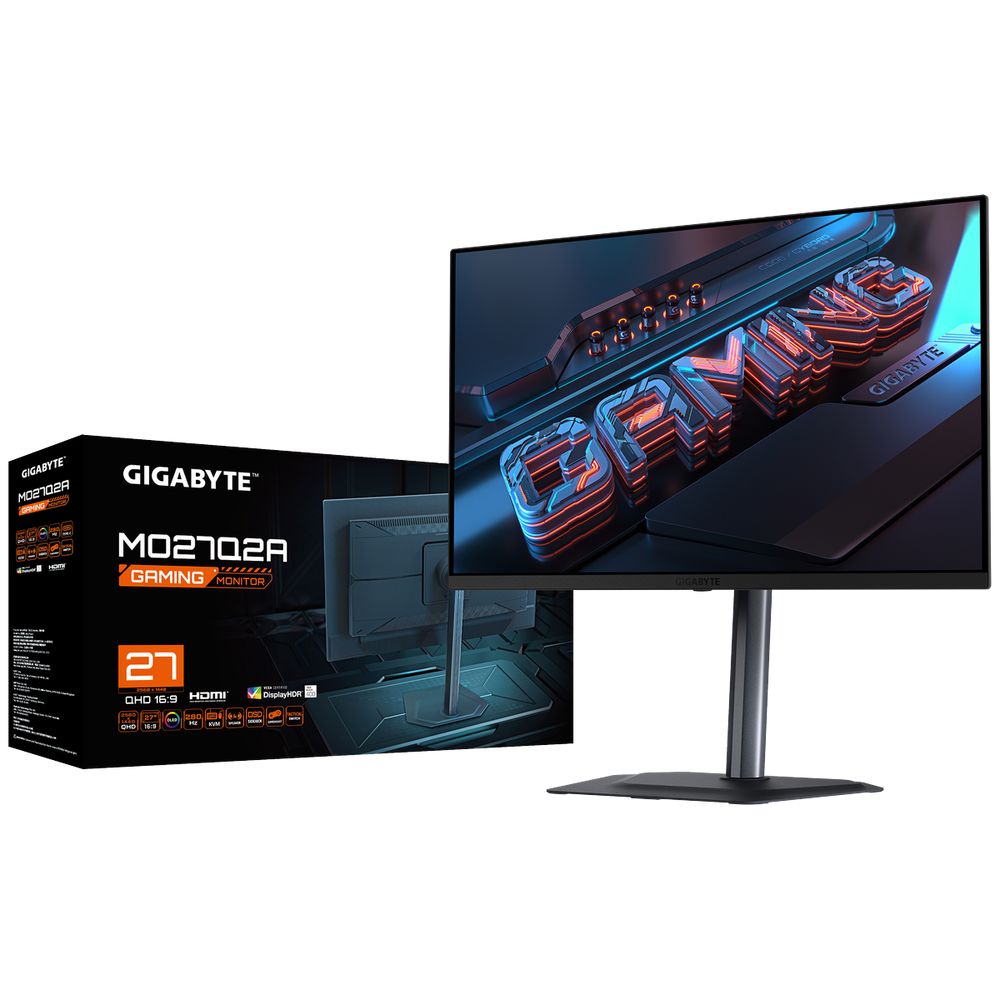 Монитор 26.5" Gigabyte MO27Q2A EK Black (QD-OLED, 2560x1440, , 0,03 ms, 178°/178°, 250 cd/m, 1,5 млн: 1, 3xUSB3.0, USB Type-C, 280Hz, 2xHDMI 2.1, DP 1.4, Pivot) — изображение 9