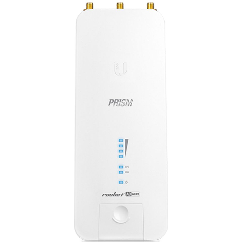 Точка доступа Wi-Fi Ubiquiti Rocket 5AC PRISM Gen2 |RP-5AC-Gen2| Ubiquiti точка доступа 5 ГГц, PtMP/PtP, airMAX ac, 2x RP-SMA, |RP-5AC-Gen2| фильтры airPrism, GPS Sync (020268) {10}