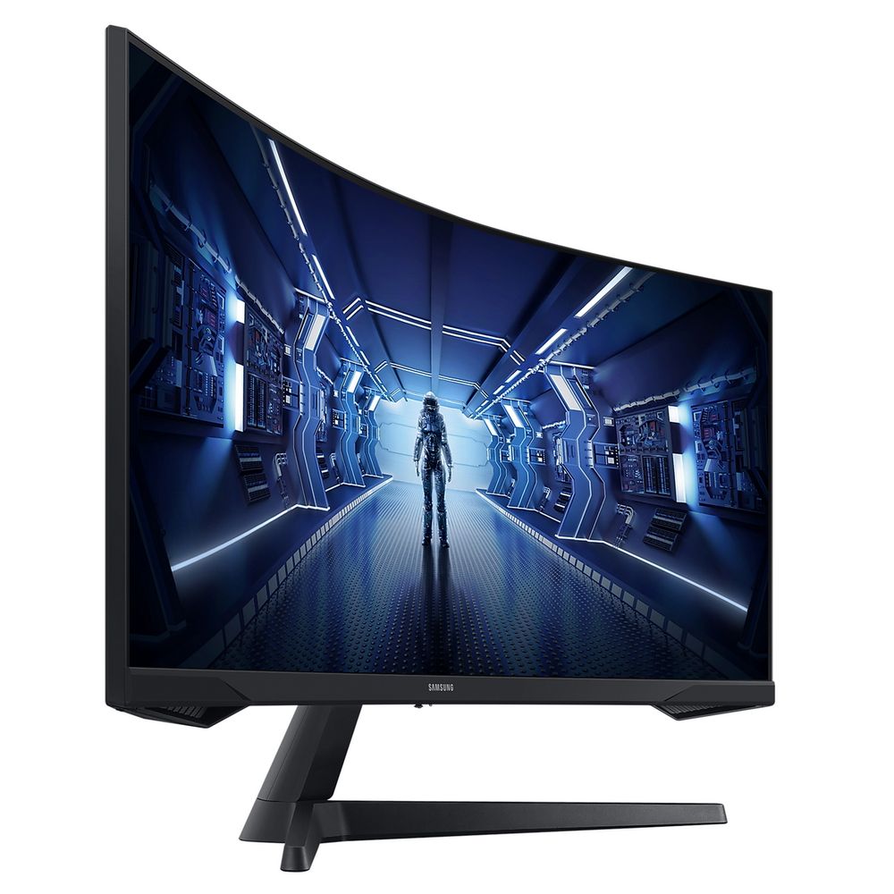 Монитор 34" SAMSUNG C34G55TWWI Odyssey G5 G55T UWQHD Curved VA, 3440x1440, 165Hz, 1ms, 250сd/m, 2500:1, HDR10 | HDMI(2.0), DP(1.4) | ExPSU, Vesa 75, Black — изображение 4