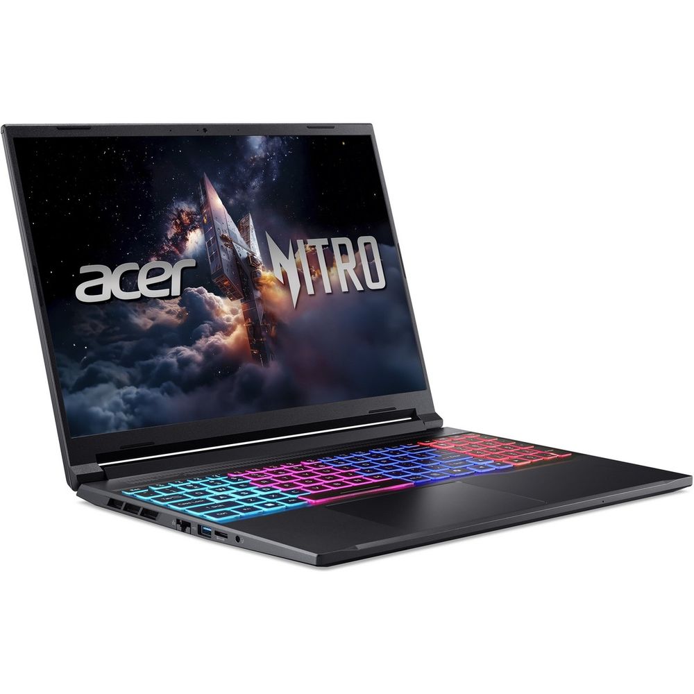 Ноутбук Acer Nitro V 16S ANV16S-71-71MF Intel Core 7 240H/16Gb (1*16 D5)/SSD1Tb/RTX5060 8Gb (85W)/16"/IPS/WQXGA/2560x1600/180Hz/NoOS/RJ-45/Black/2.1kg — изображение 3