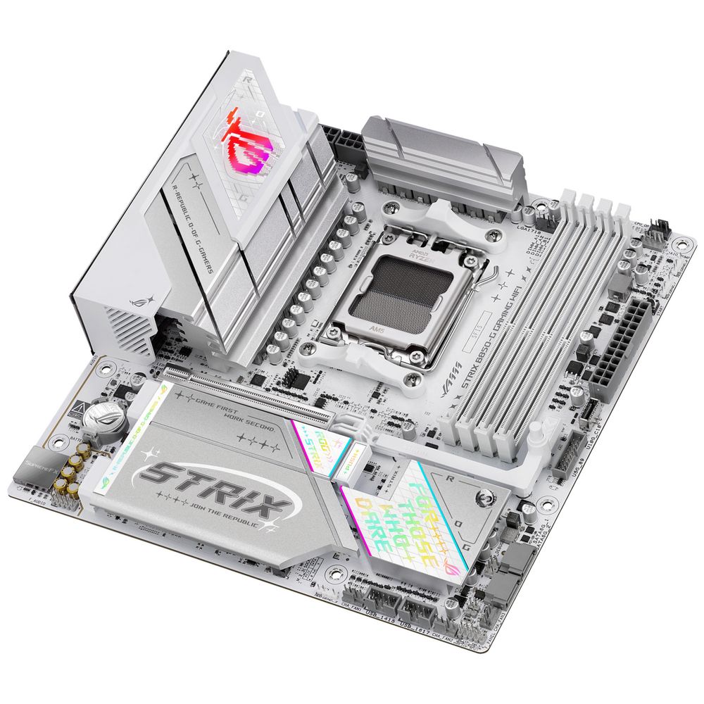Материнская плата ASUS ROG STRIX B850-G GAMING WIFI AM5 micro-ATX 4xDDR5 PCIEx16 4xM.2 2xUSB-C DP HDMI 2.5GLAN Wi-Fi 7 — изображение 8