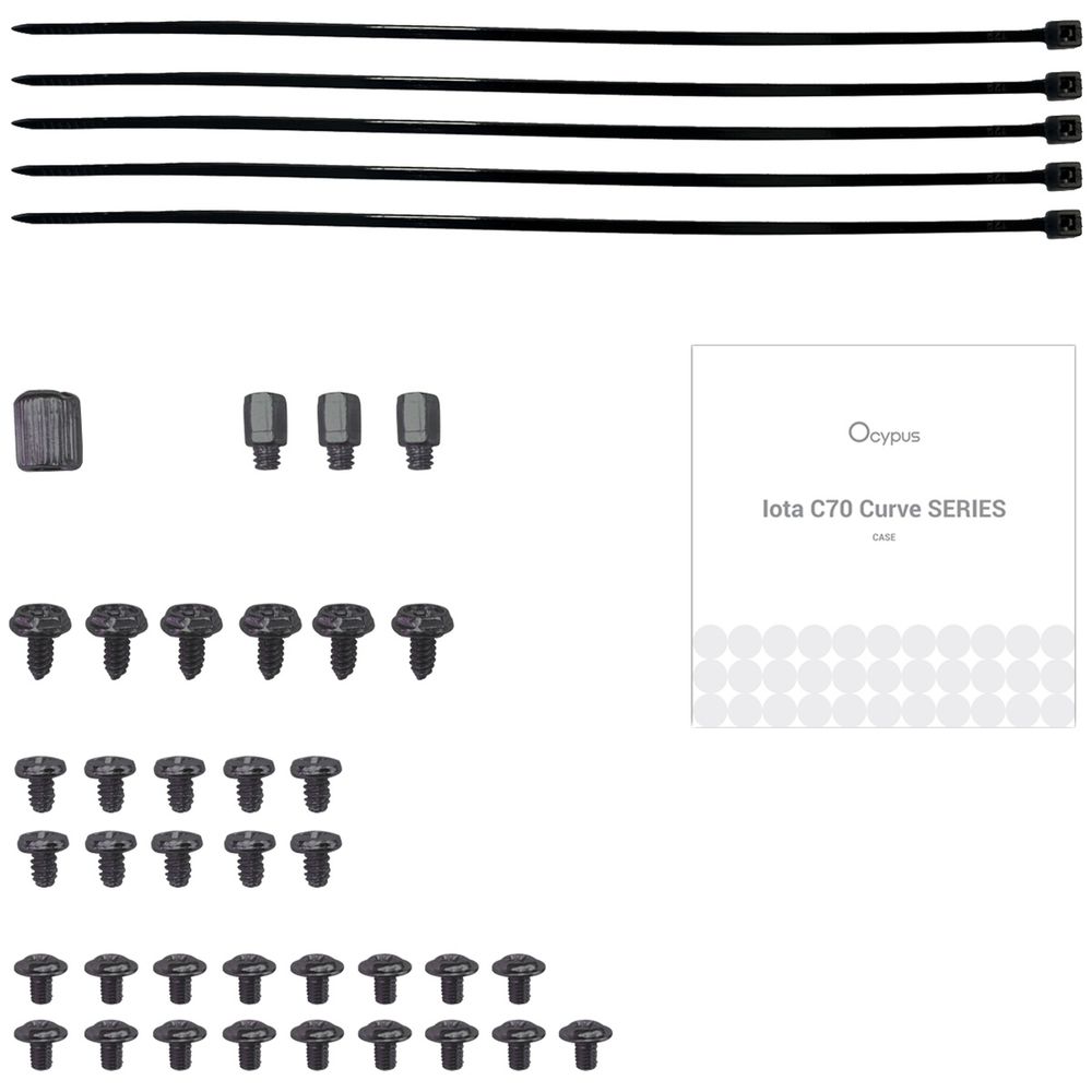 Корпус для ПК Ocypus Iota-C70-BKD400CD-GL Case Iota C70 BK Curve ARGB Digital ATX / win / black / — изображение 11