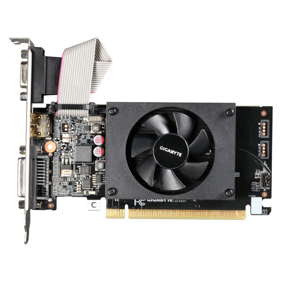 Видеокарта Gigabyte GT710 2GB DDR3 64bit VGA DVI-D HDMI RTL {30} (316464) — изображение 2