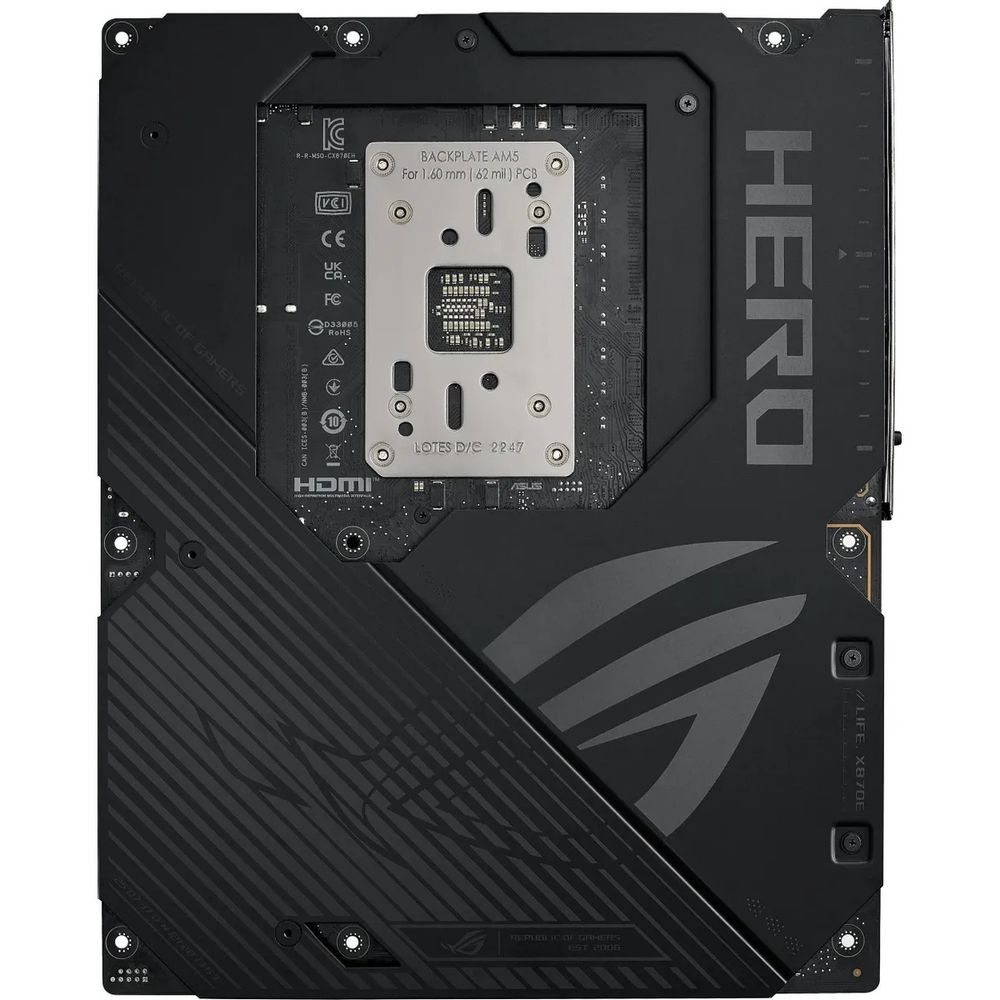 Материнская плата ASUS ROG CROSSHAIR X870E HERO AM5 ATX 4xDDR5 2xPCIEx16 5xM.2 4xUSB-C HDMI 2.5GLAN 5GLAN Wi-Fi 7 — изображение 11