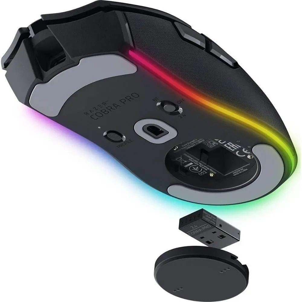 Мышь Razer Cobra Pro черный оптическая (30000dpi) беспроводная BT/Radio USB для ноутбука (8but) — изображение 9