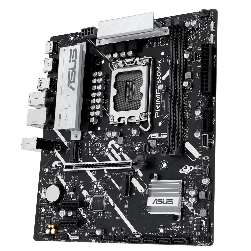 Материнская плата ASUS PRIME B860M-K LGA1851 mATX 2xDDR5 PCIEx16 2xPCIEx1 2xM.2 DP HDMI 2.5GLAN — изображение 8