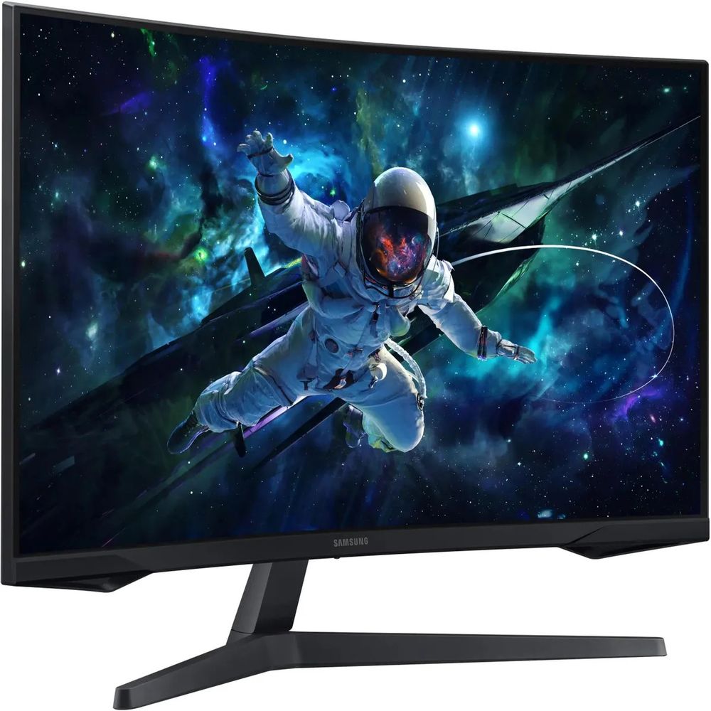 Монитор 27" SAMSUNG S27CG550EI Odyssey G5 G55C QHD Curved VA, 2560x1440, 165Hz, 1ms, 300сd/m, 2500:1, HDR10 | HDMI(2.0), DP(1.2) | ExPSU, Vesa 75, Black — изображение 2