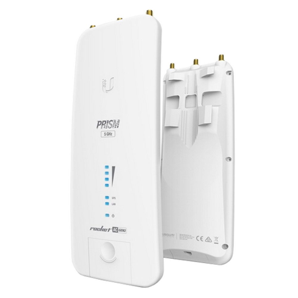 Точка доступа Wi-Fi Ubiquiti Rocket 5AC PRISM Gen2 |RP-5AC-Gen2| Ubiquiti точка доступа 5 ГГц, PtMP/PtP, airMAX ac, 2x RP-SMA, |RP-5AC-Gen2| фильтры airPrism, GPS Sync (020268) {10} — изображение 2
