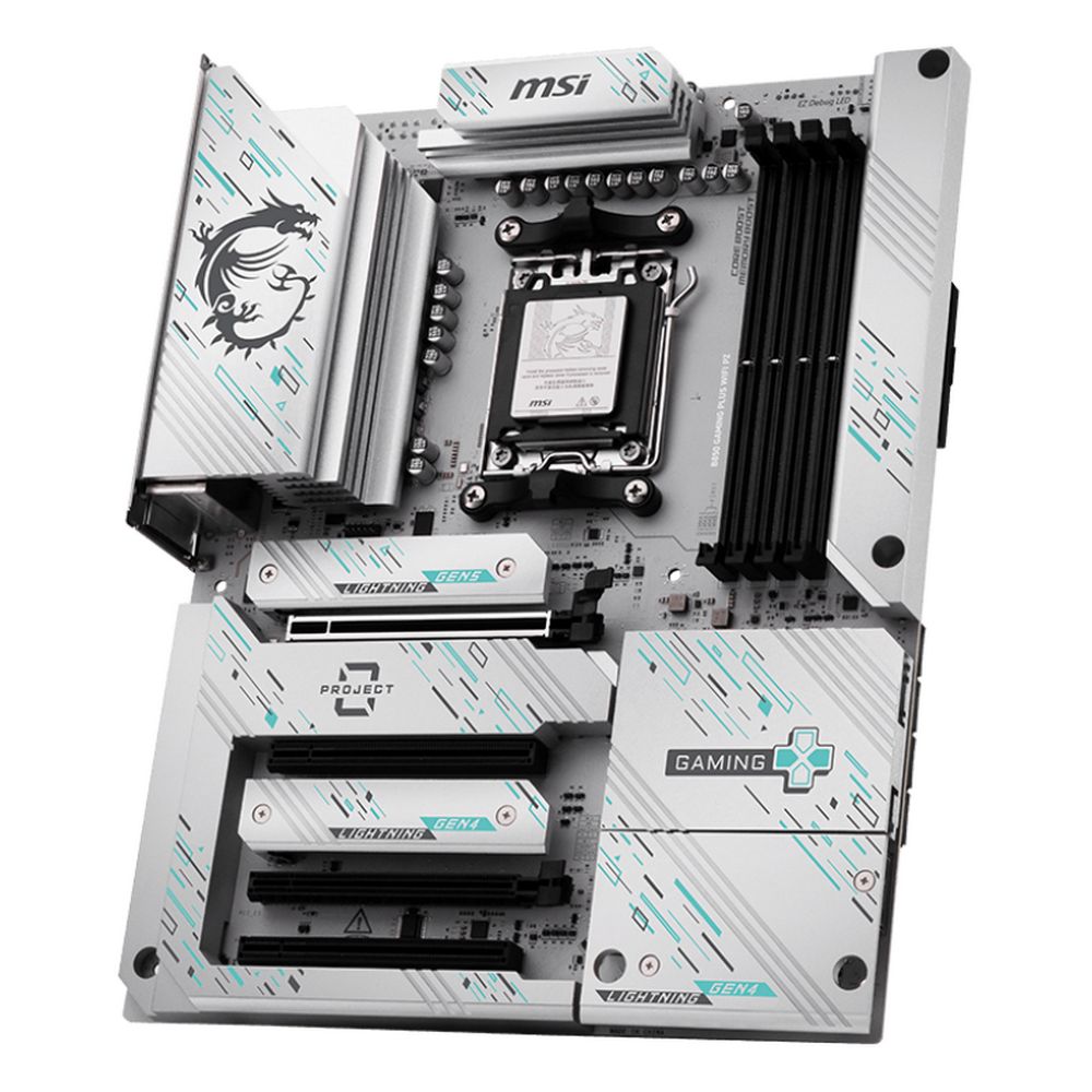 Материнская плата MSI B850 GAMING PLUS WIFI PZ B850, AM5, 4*DDR5, 4*PCIEx16, 3*M.2, 3*TypeC, 1*USB3.2Gen2, 5*USB3.2Gen1, 8*USB2.0, 4*SATA3.0, 5G, DP, ATX, RTL — изображение 3
