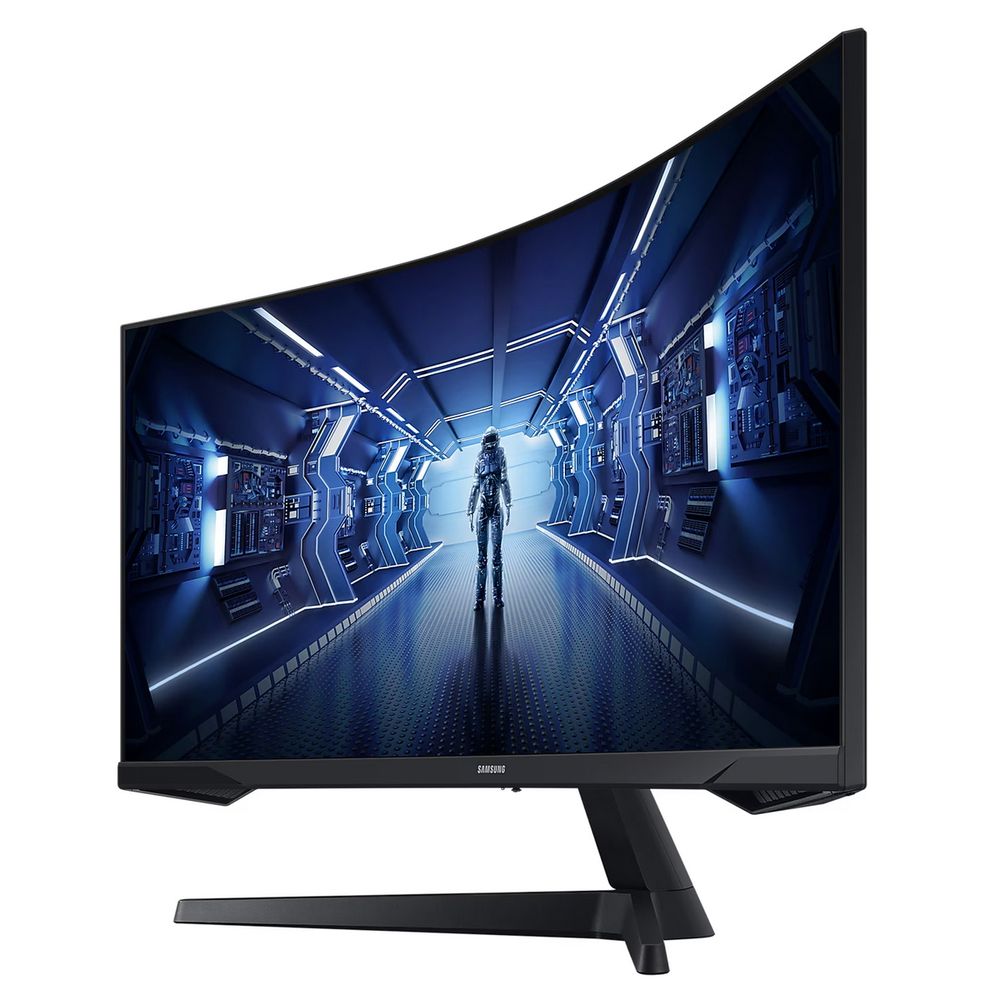 Монитор 34" SAMSUNG C34G55TWWI Odyssey G5 G55T UWQHD Curved VA, 3440x1440, 165Hz, 1ms, 250сd/m, 2500:1, HDR10 | HDMI(2.0), DP(1.4) | ExPSU, Vesa 75, Black — изображение 5
