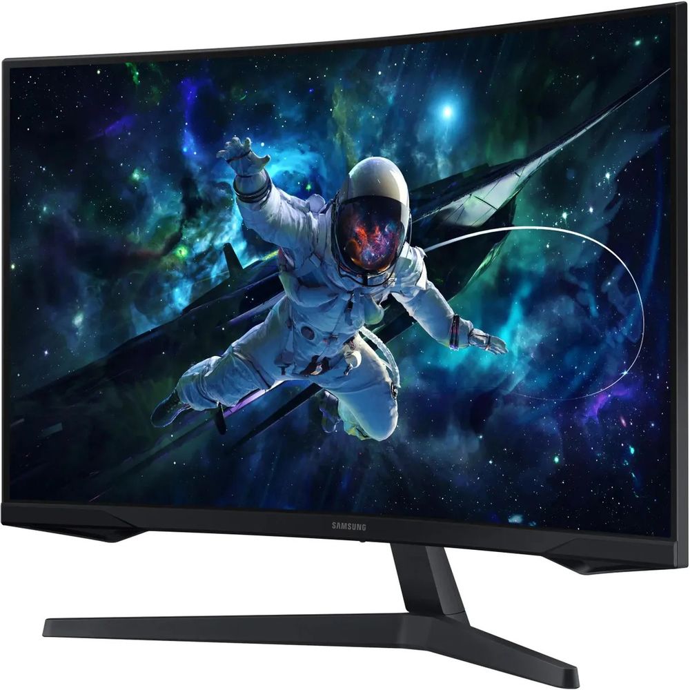 Монитор 27" SAMSUNG S27CG550EI Odyssey G5 G55C QHD Curved VA, 2560x1440, 165Hz, 1ms, 300сd/m, 2500:1, HDR10 | HDMI(2.0), DP(1.2) | ExPSU, Vesa 75, Black — изображение 3