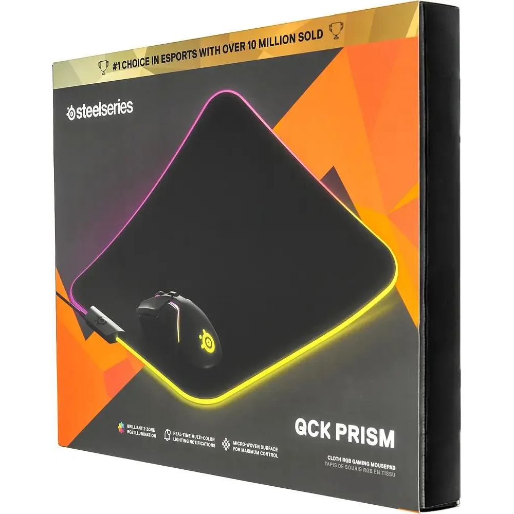 Коврик SteelSeriesQcK Prism Cloth RGB Gaming Mousepad M — изображение 8