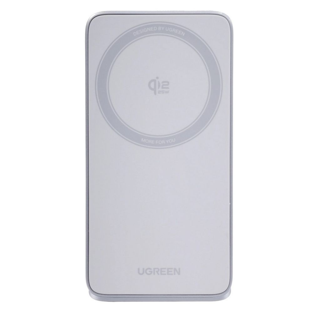 Беспроводное зарядное устройство UGREEN W757 (65901) "MagFlow" 25W Magnetic Qi2.2 Wireless 3-in-1 Charger. Цвет: серебристо-голубой — изображение 2