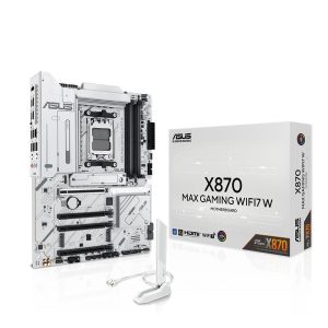 Материнская плата ASUS X870 MAX GAMING WIFI7 W AM5 ATX 4xDDR5 4хPCIEx16 PCIEx1 3xM.2 2 2xUSB-C HDMI 2.5GLAN WIFI 7