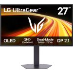 Монитор 26.5" LG 27GX790B-B   OLED, 2560x1440, 540Hz, 0,02ms, 300сd/m, 1.5M:1, HDR10 | 2xHDMI(2.1), DP(2.1), Type-C(PD-15W), 2xUSB3.0 | HAS, Pivot, Swivel, ExPSU, Vesa 100, Black