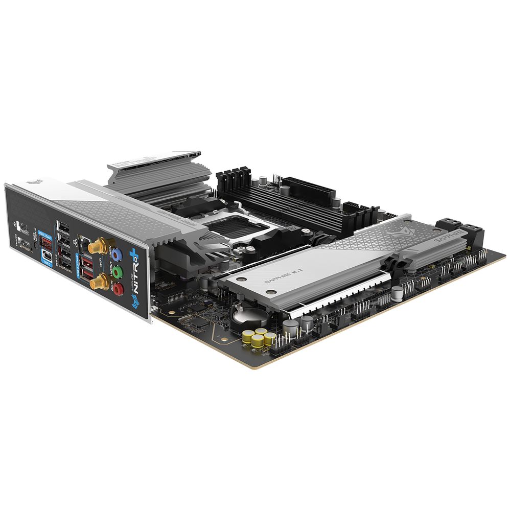 Материнская плата Sapphire B850M NITRO+ WIFI B850, AM5, 4*DDR5, 2*PCIEx16, 2*M.2, 2*TypeC, 3*USB3.2Gen2, 2*USB3.2Gen1, 6*USB2.0, 4*SATA3.0, 2.5G, DP, HDMI, M-ATX, RTL — изображение 5