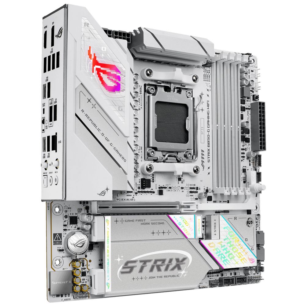 Материнская плата ASUS ROG STRIX B850-G GAMING WIFI AM5 micro-ATX 4xDDR5 PCIEx16 4xM.2 2xUSB-C DP HDMI 2.5GLAN Wi-Fi 7 — изображение 6