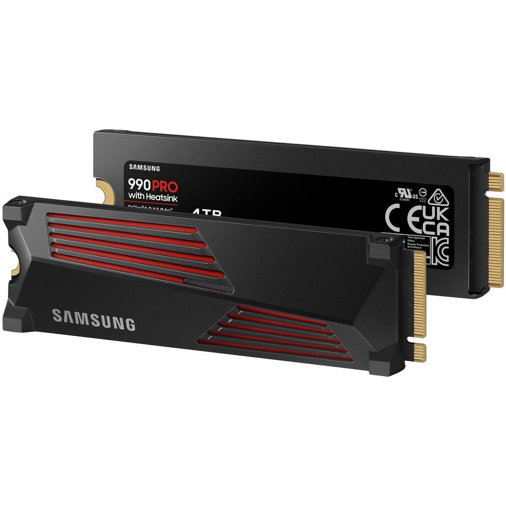 Твердотельный накопитель SSD M.2 2280 4TB Samsung 990 PRO with Heatsink MZ-V9P4T0GW PCIe Gen4x4 with NVMe, 7450/6900, IOPS 1600/1550K, MTBF 1.5M, Samsung V-NAND TLC, 4GB LPDDR4MB, 2400TBW, RTL — изображение 8