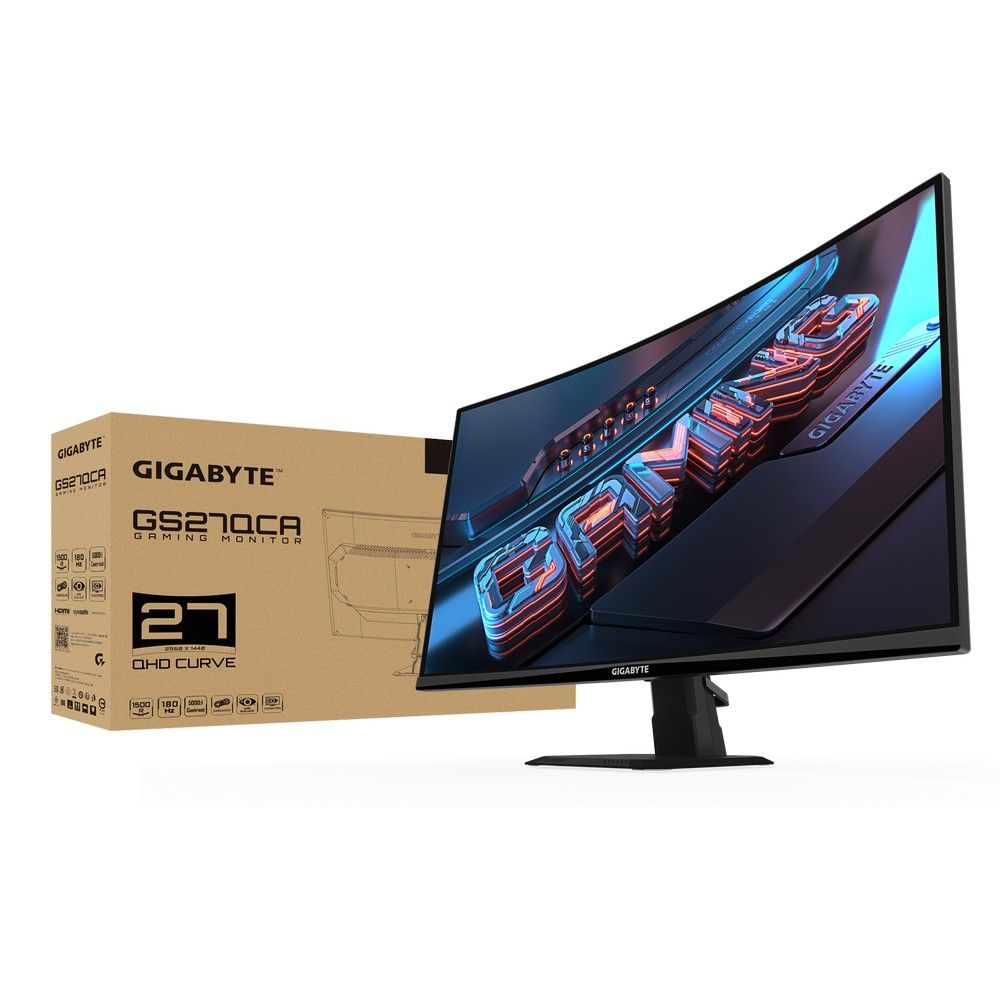 Монитор 27" Gigabyte GS27QCA EU Black (VA, 2560x1440, 2xHDMI 2.0, 1xDP1.4, 250кд/м2, 5000:1, 16.7M, 1мс, 178/178, 2560 x 1440, 180Гц) — изображение 9
