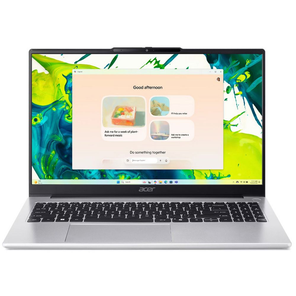 Ноутбук Acer Aspire Lite 15 AL15-53P-56PA Intel Core 5 120U/16Gb (soldered D4)/SSD512Gb/UMA/15.6"/IPS/FHD/1920x1080/60Hz/NoOS/Silver/1.7kg — изображение 2