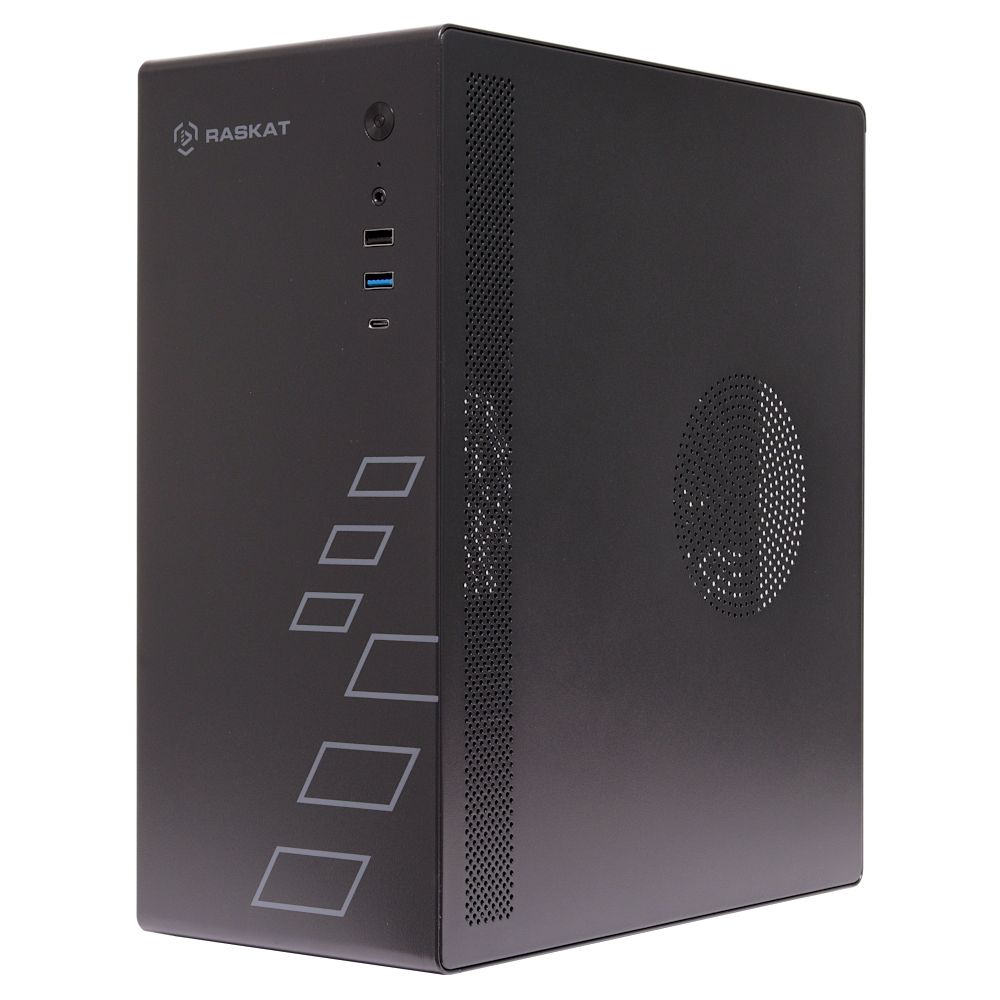 Компьютер ПЭВМ т.м. "Raskat" Standart300 (Intel Core i3 12100, RAM 16Gb, SSD 480Gb, no OS, kb+ms, black) — изображение 2