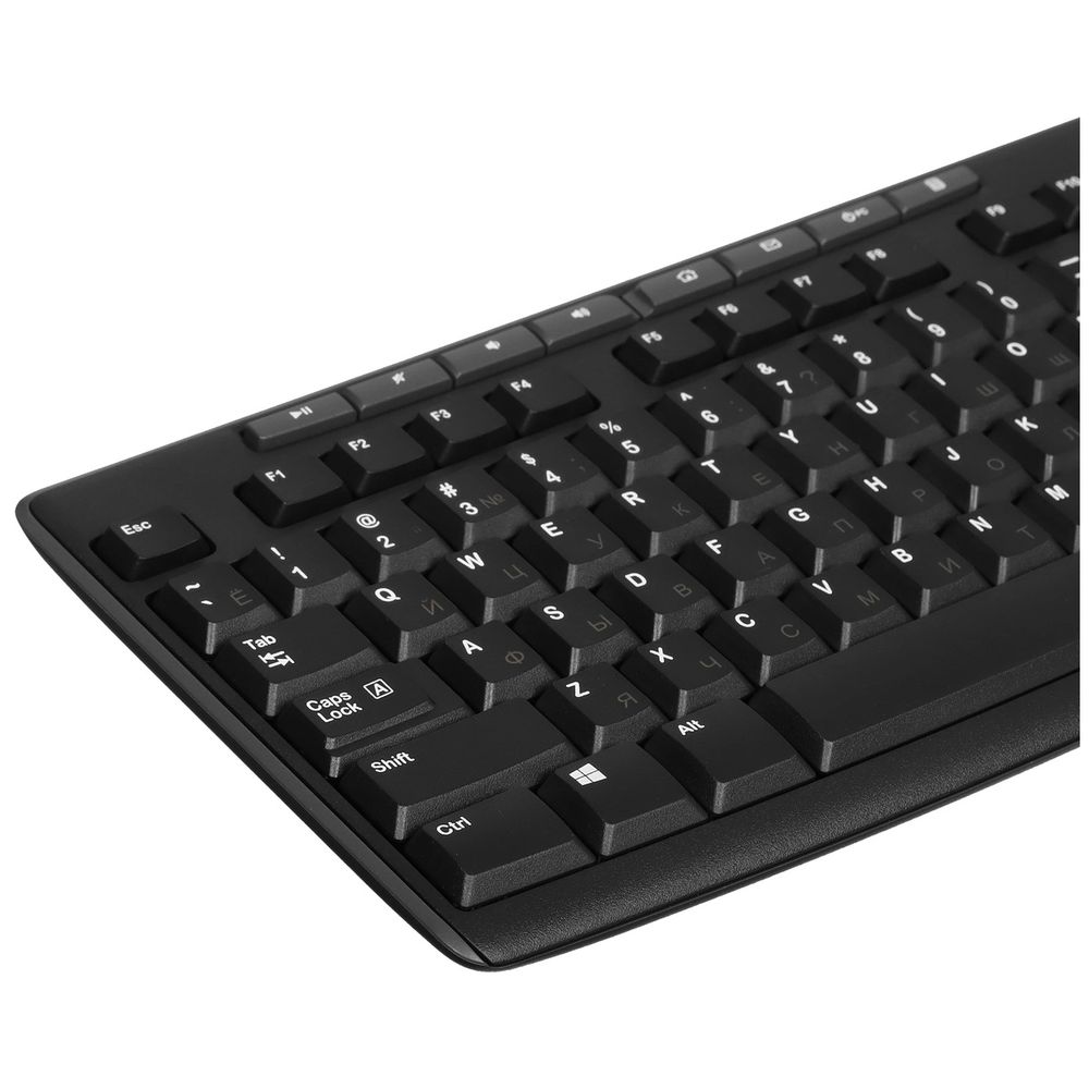 Комплект беспроводной клавиатура+мышь Logitech MK270 Black, оригинальная заводская РУС гравировка — изображение 3