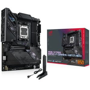 Материнская плата ASUS ROG STRIX B850-F GAMING NEO B850, AM5, 4*DDR5, 2*PCIEx16, 4*M.2, 4*TypeC, 2*USB3.2Gen2, 9*USB3.2Gen1, 8*USB2.0, 4*SATA3.0, 5G, HDMI, ATX, RTL