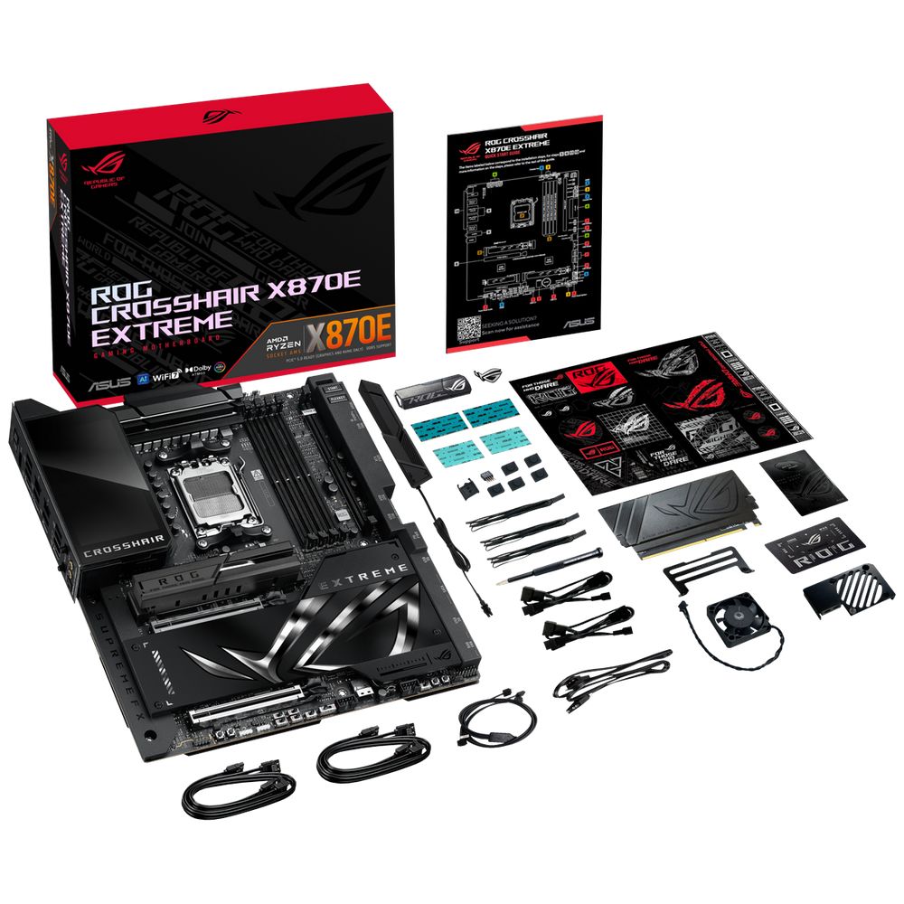 Материнская плата ASUS ROG CROSSHAIR X870E EXTREME AM5 E-ATX 4xDDR5 2xPCIEx16 5xM.2 4xUSB-C HDMI 5GLAN 10GLAN Wi-Fi 7 — изображение 12