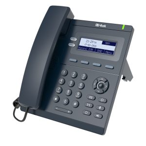 IP-телефон начального уровня, до 2 SIP-аккаунтов, монохромный ЖКД 3.1" 132*48 пикс. с подсветкой, HD-звук, 4 прогр. клав., BLF/BLA, БЕЗ PoE, БП в комплекте