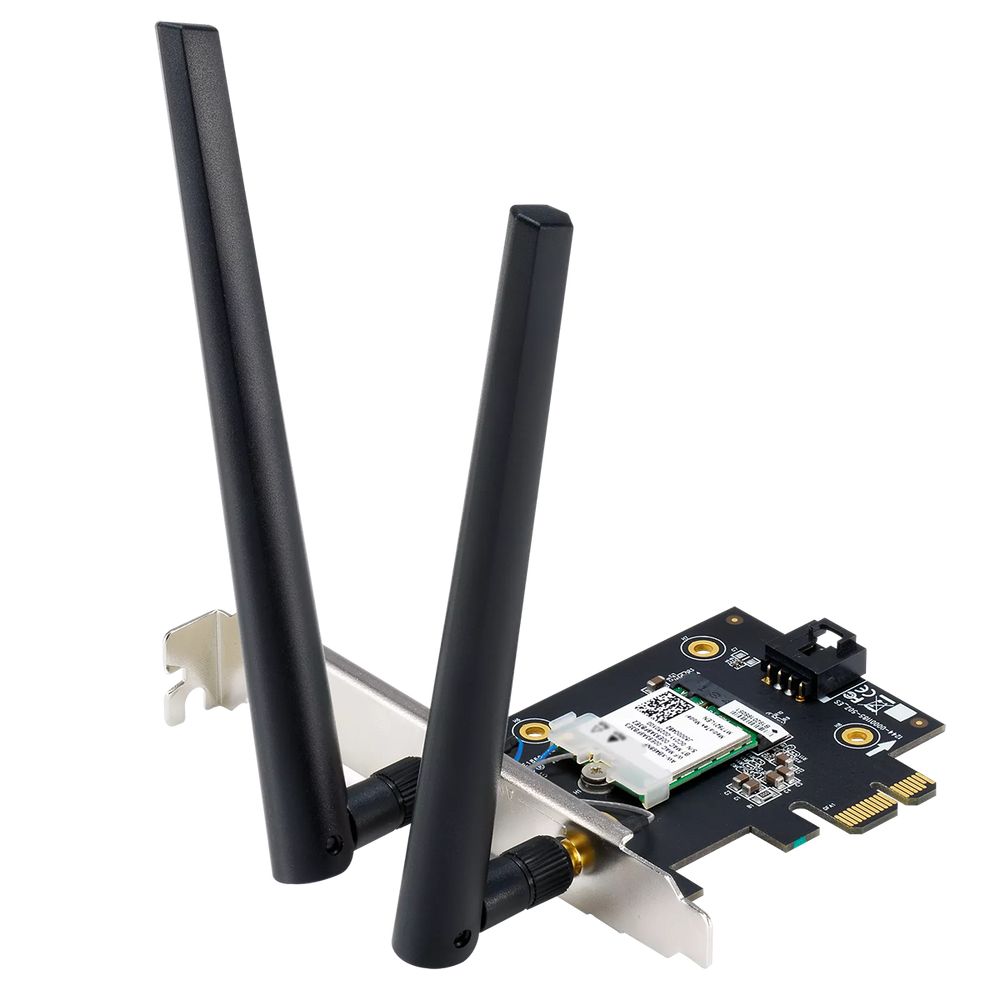 Сетевой адаптер ASUS PCE-BE6500 WiFi 7 Bluetooth 5.4 2882+2882+688Mbps 6GHz/5GHz/2.4GHz Адаптер беспроводной связи (Wi-Fi)