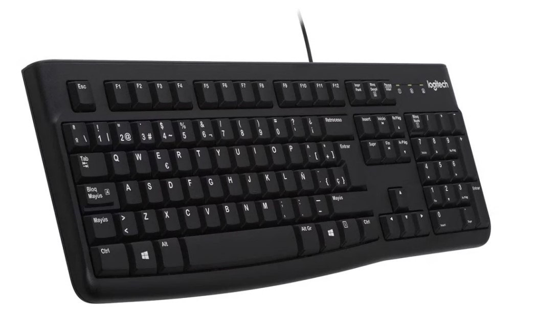 Клавиатура K120 USB 104кл. EN/RU черная/белая раскладка 920-002522 LOGITECH — изображение 4