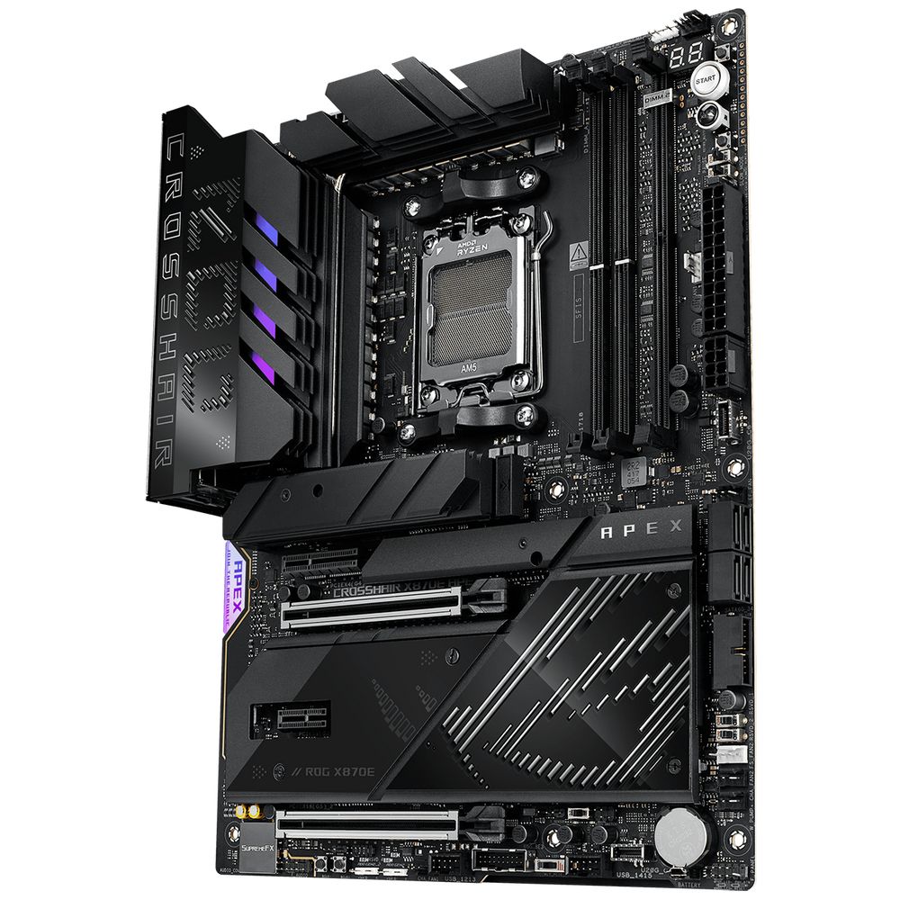 Материнская плата ASUS ROG CROSSHAIR X870E APEX AM5 ATX 2xDDR5 2xPCIEx16 PCIEx4 PCIEx1 5xM.2 3xUSB-C 5GLAN Wi-Fi 7 — изображение 8