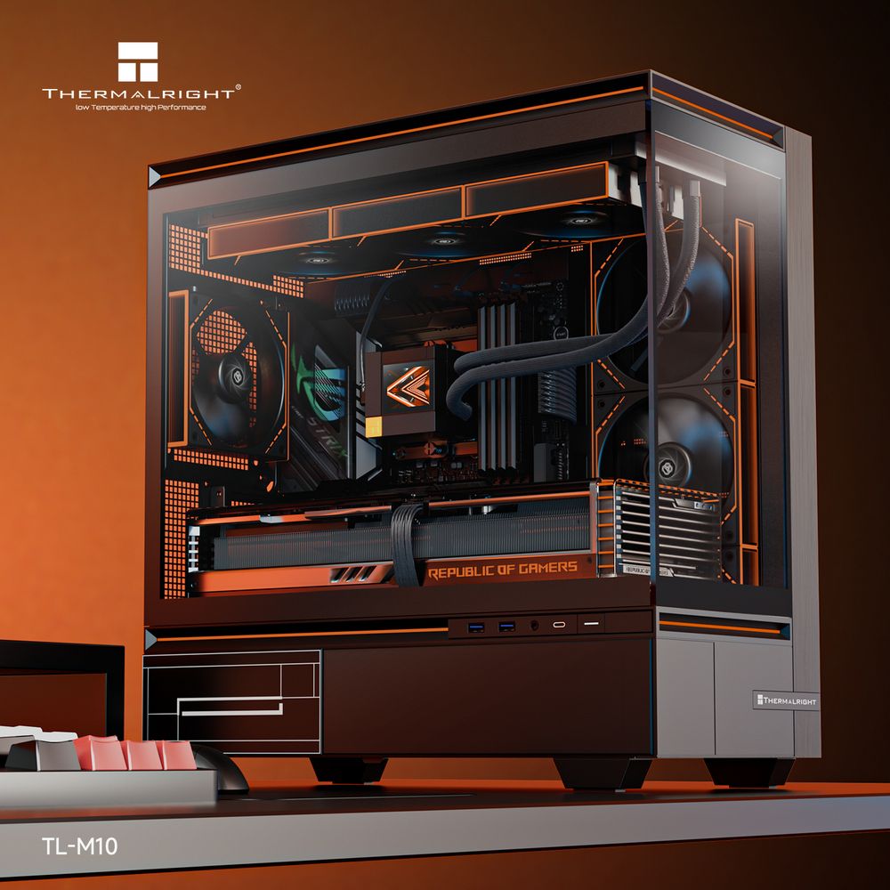 Корпус Case Thermalright TL-M10 Black mATX / win / black / no PSU / Tempered Glass — изображение 12