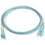 Кабель оптический Hyperline FC-D2-503-LC/PR-SC/PR-H-3M-LSZH-BK Патч-корд волоконно-оптический (шнур) MM 50/125(OM3), LC-SC, duplex, 10G, LSZH, 3м, черный