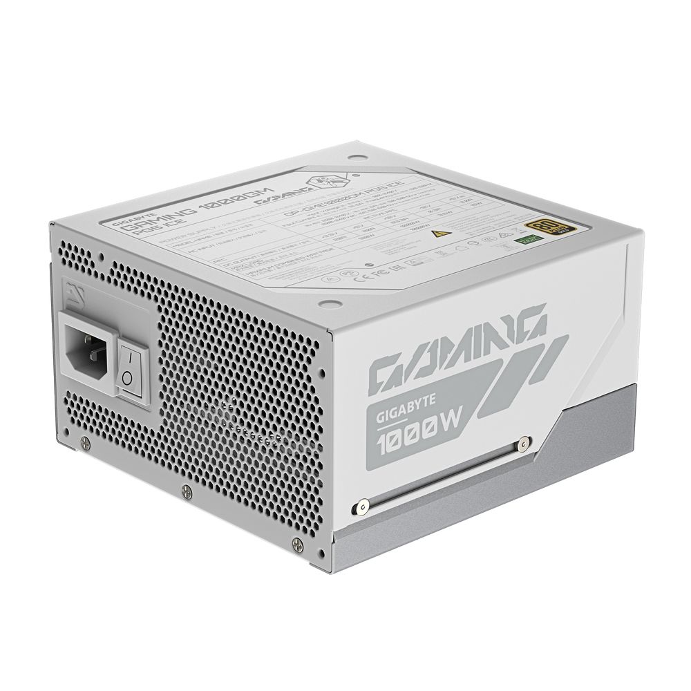 Блок питания ПК Gigabyte GP-GME1000GM PG5 ICE/PSU 1000W 1000W, Белый, 80Plus, Platinum, Полностью модульный, PCIe Gen 5.1, ATX 3.1 compatible. — изображение 2