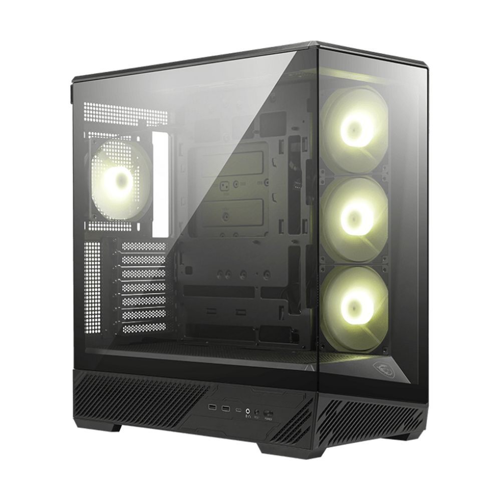 Корпус для ПК MSI MAG PANO 130R PZ 2xUSB 3.2 Gen 1, 1xUSB 3.2 Gen2 Type-C, 3x120mm ARGB Reverse Blade Fan, 1x120mm ARGB Fan, 1 to 3 Fan PWM Splitter, Tempered Glass Window