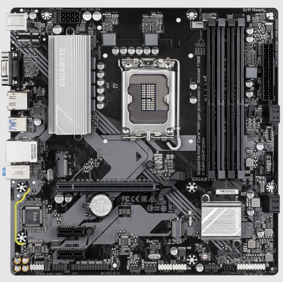 Материнская плата B760 S1700 MATX B760M D3HP DDR4 GIGABYTE — изображение 2