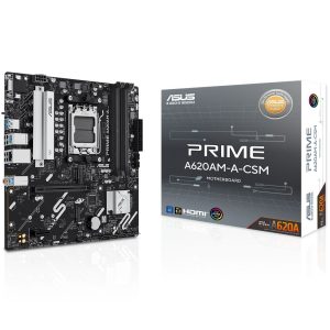 Материнская плата ASUS PRIME A620AM-A-CSM AM5 mATX 4xDDR5 PCIEx16 PCIEx1 2xM.2 DP HDMI VGA GLAN